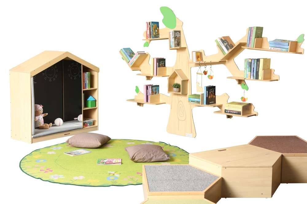 Bücherregal Baum für Kindergärten