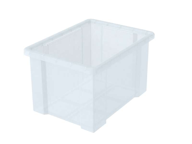 5 Deckel für Aufbewahrungsboxen, transparent - für Größen S + L 