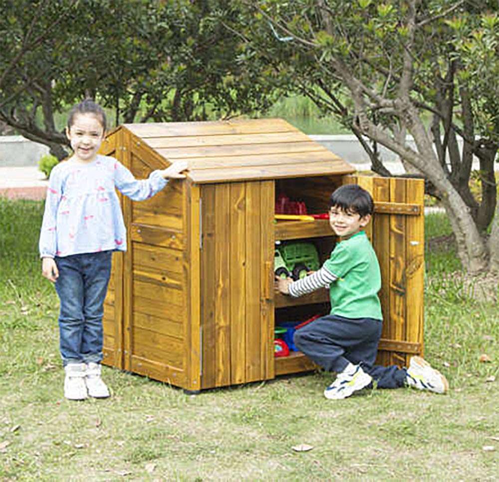 Wisdom -  Outdoor-Schrank mit Türen für den Kindergarten
