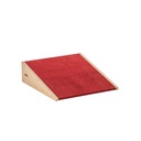 Educo -  Krabbelkiste Anbauschräge mit Teppich Farbe rot