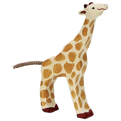 [80157] Holztiger - Giraffe, klein, fressend