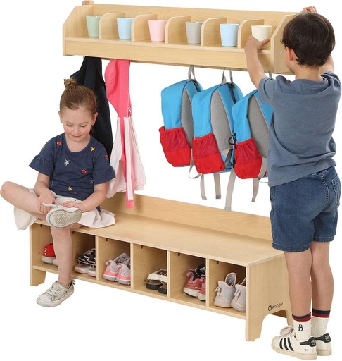 [KB1-DG011-A] Wisdom -  Kindergarten Garderobe für 6 Kinder auch für Tagesmütter